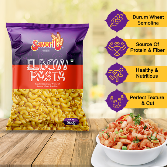 Savorit Durum Wheat Pasta 500g (Elbow)